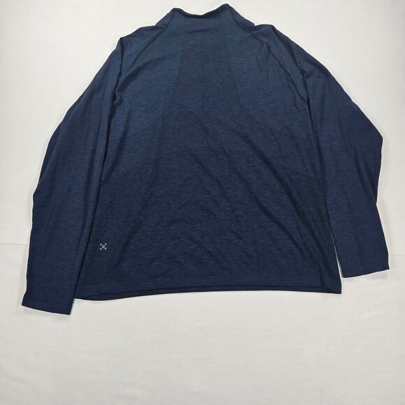Lululemon Metal Vent Tech 1/2 Zip Long Sleeve Shirt in Navy Blue Men's‎ Size XXL - Picture 7 of 7